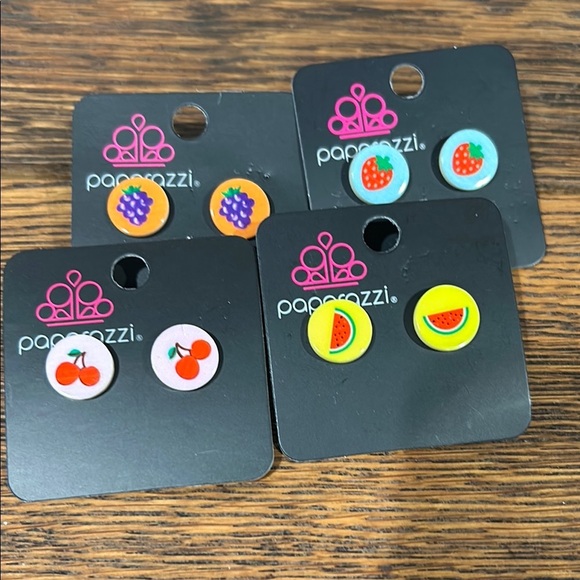 paparazzi Other - Paparazzi Kids Fruit‎ Earrings Set - Multicolor